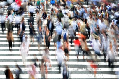 pedestrians on zebra crossing