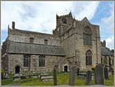 Cartmel Priory churchyard