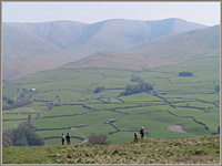 The Howgills from Firbank Fell, looking east