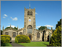 Kendal Church where she was baptised