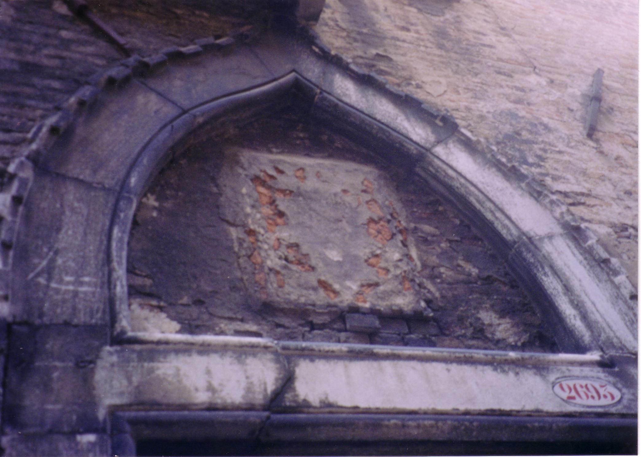 House No 55 Door-Head Palazzo Magno in Calle Magno (called by Ruskin The Staircase) (Castello 2693). This is Door No 26, Door Book p.26 and 26L for drawing.