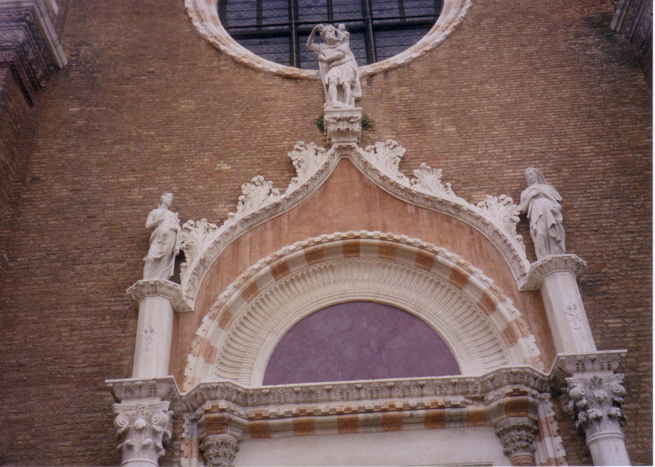 Door-head. Main entrance Madonna dell Orto (Cannaregio)