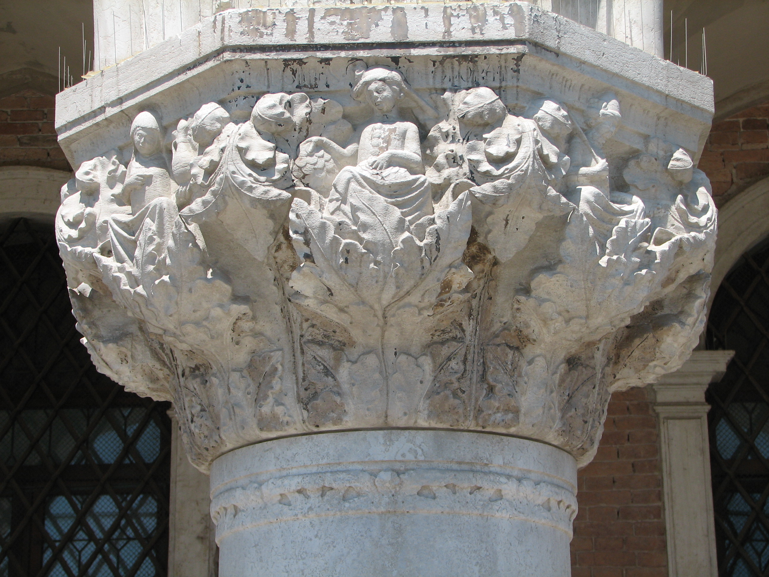 Lower Capitals of the Ducal Palace (Molo faade) No 7 (30) Virtues and Vices