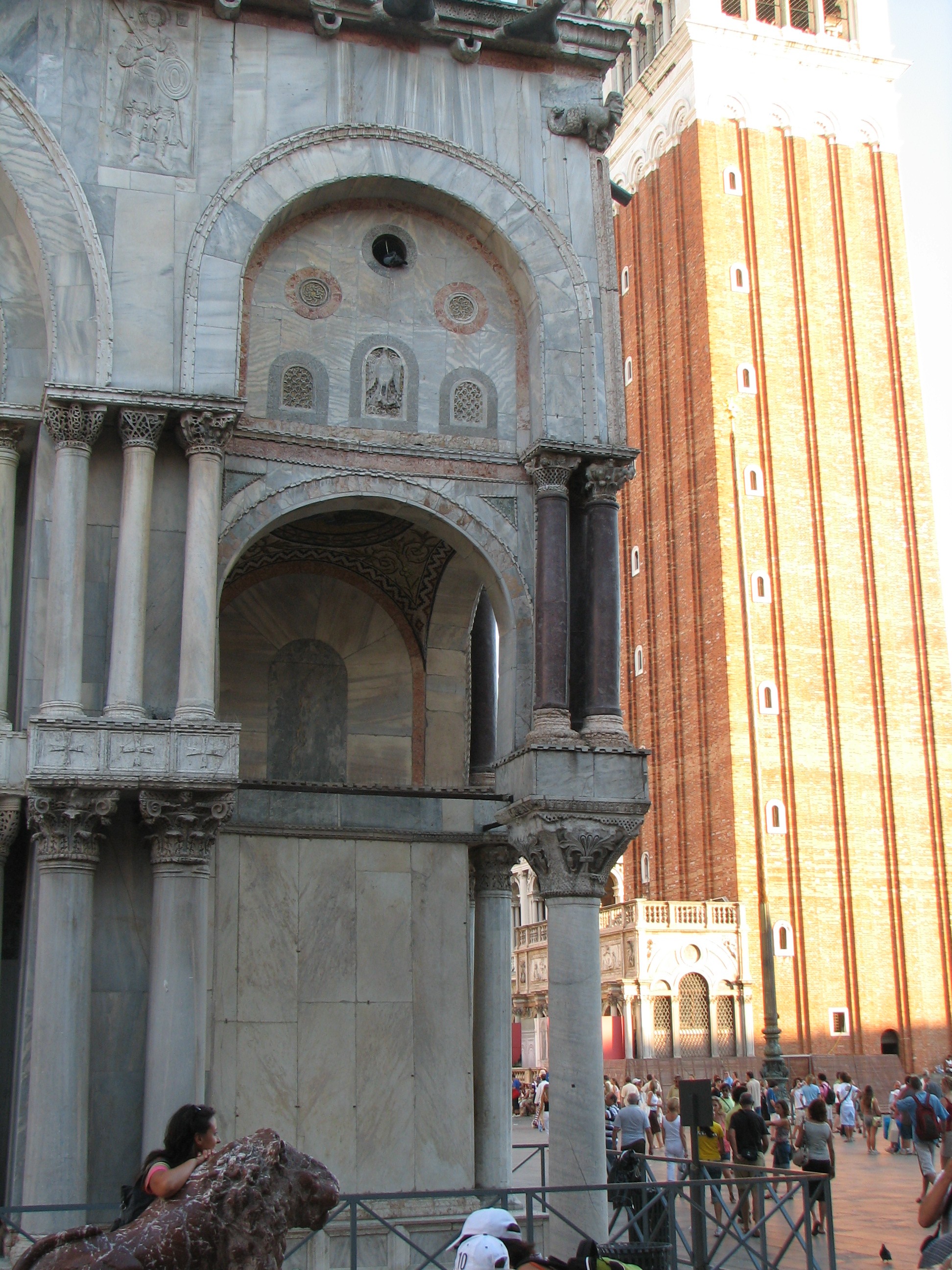 Lily capital. North west porch St Marks northern angle.