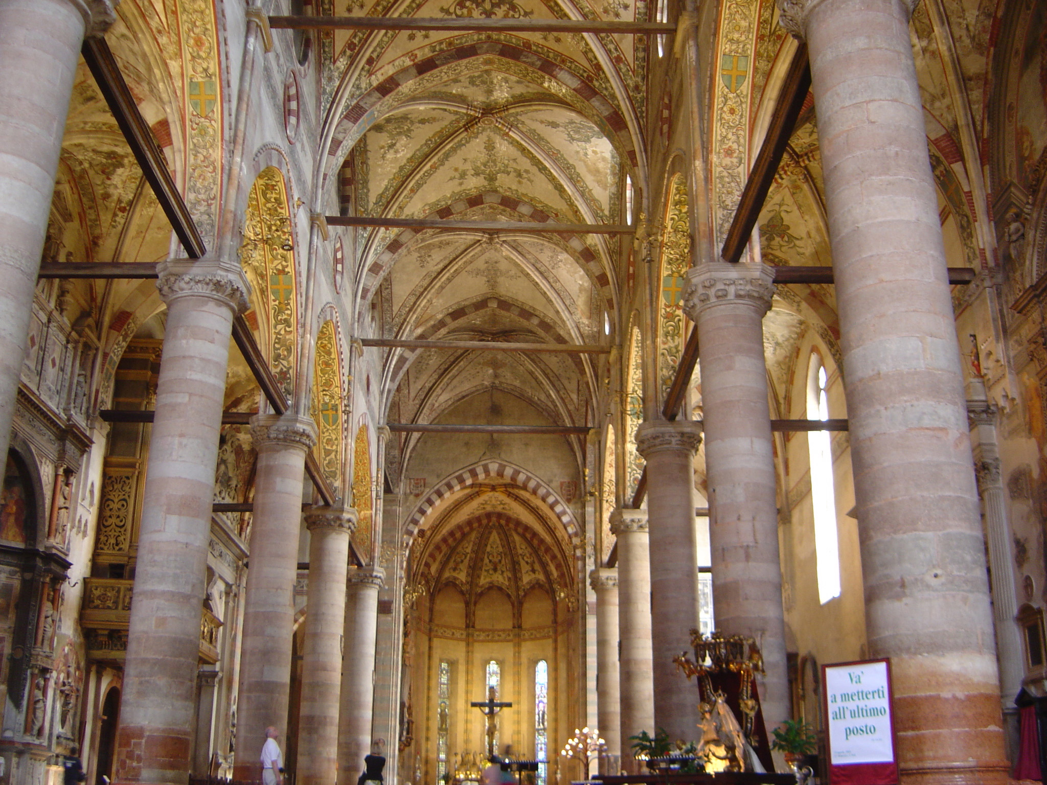 Verona, Santa Anastasia, interior For details of photograph see here and here