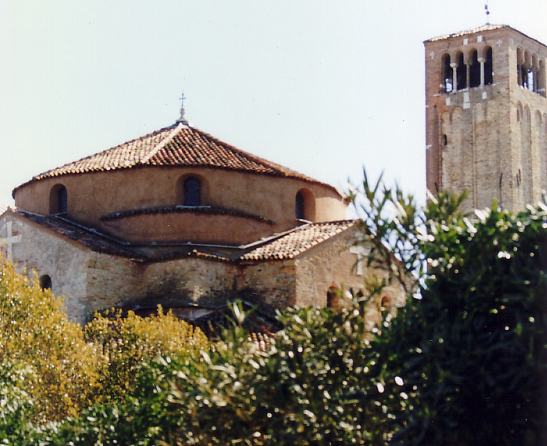 Santa Fosca, Torcello, with Campanile of the Duomo