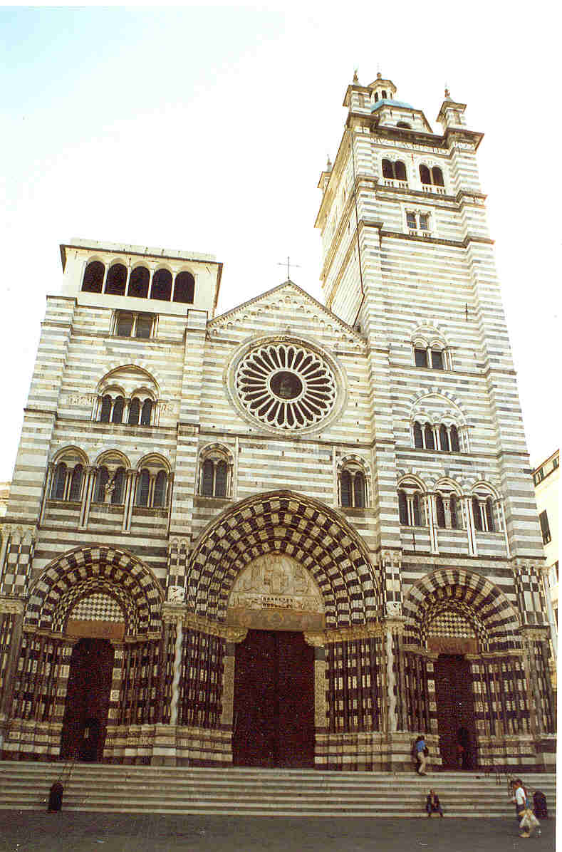 West Front of San Lorenzo Genoa For details of photograph see here