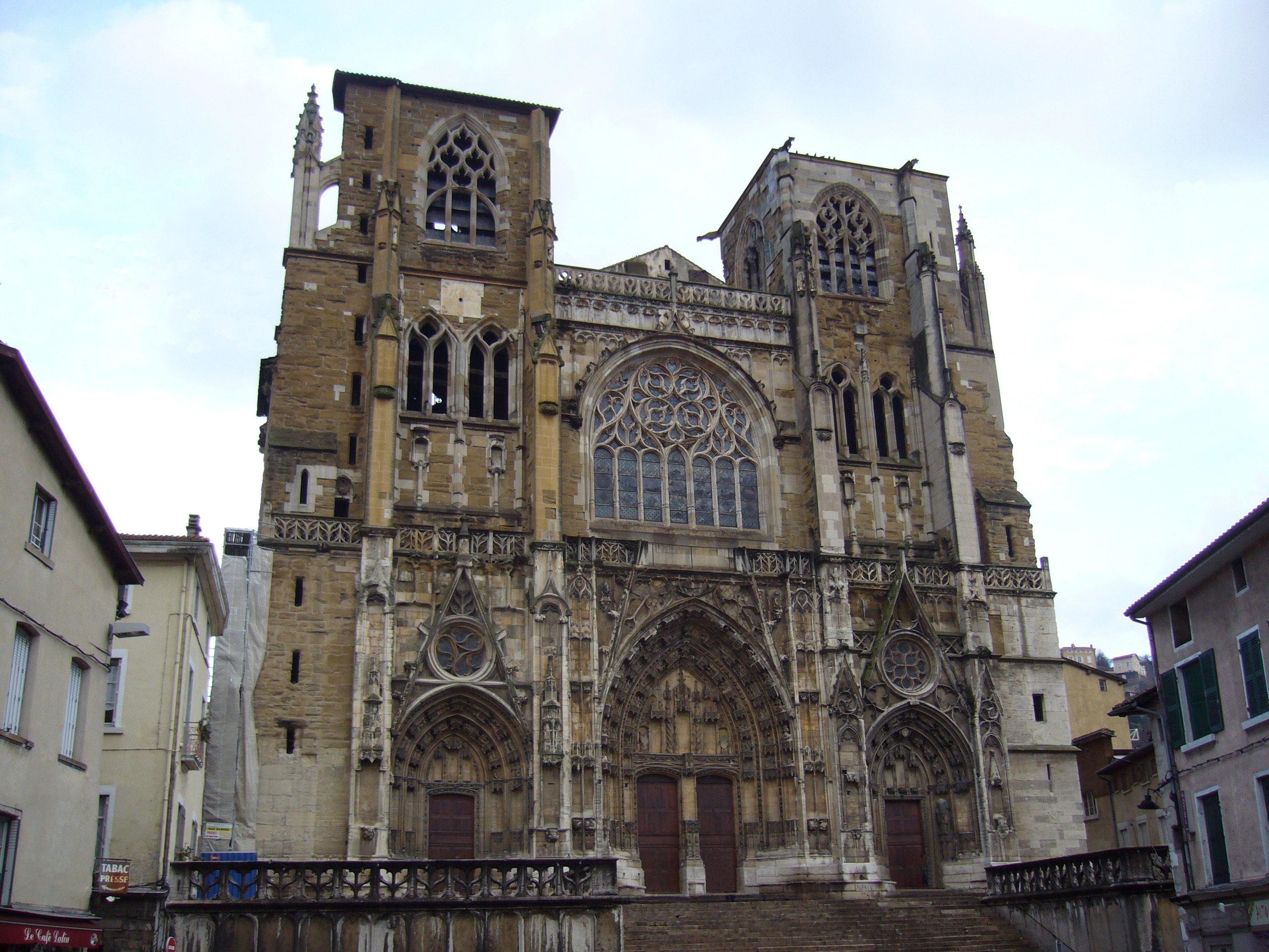 Cathedral of At. Maurice, Vienne, West Front For details of photograph see here