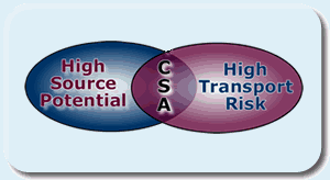critical source areas diagram