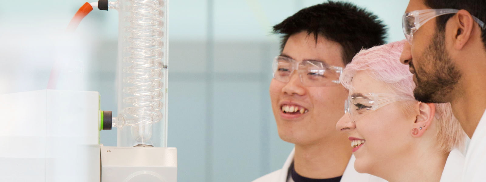 Students working in a Chemistry laboratory