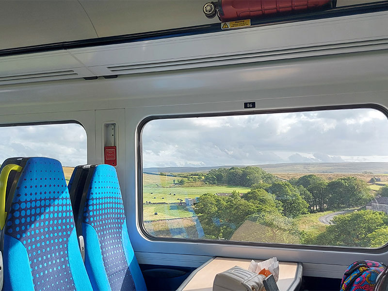 View from the train on the Bentham line.