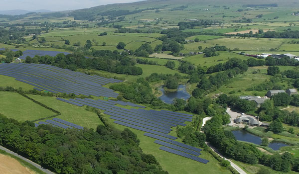 Artists impression of solar farm at Forrest Hills Lancaster