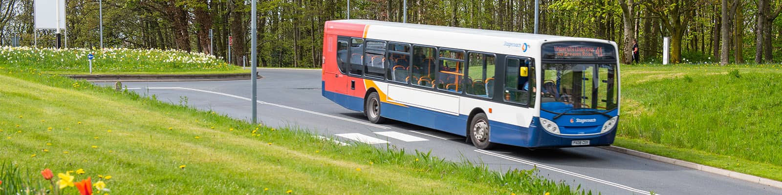 Bus on main drive