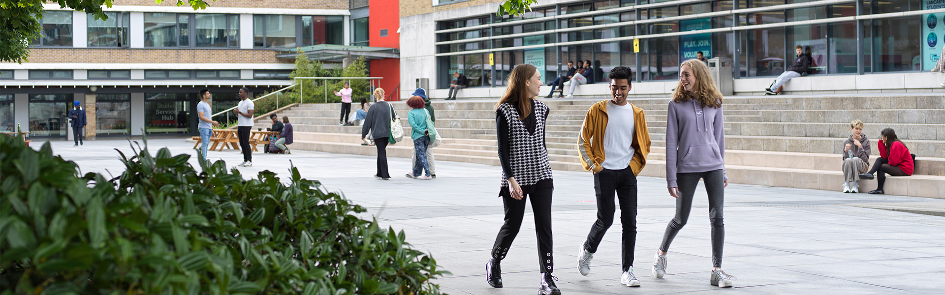 three students in alexandra square