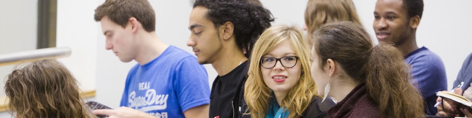 Students in a lecture theatre