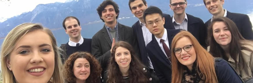 Lancaster University students at staff at WBCSD Montreux meeting, March 2017