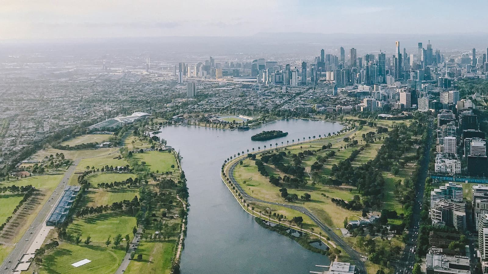 Melbourne, Australia by air