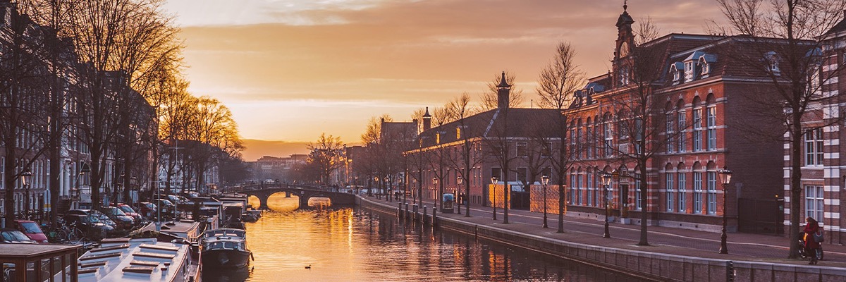 Amsterdam at sunset