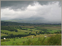 Pendle Hill from above Colne