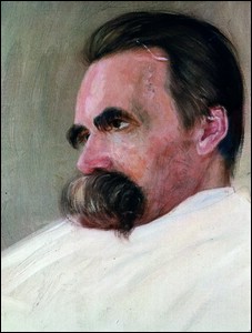 painting of Nietzsche
